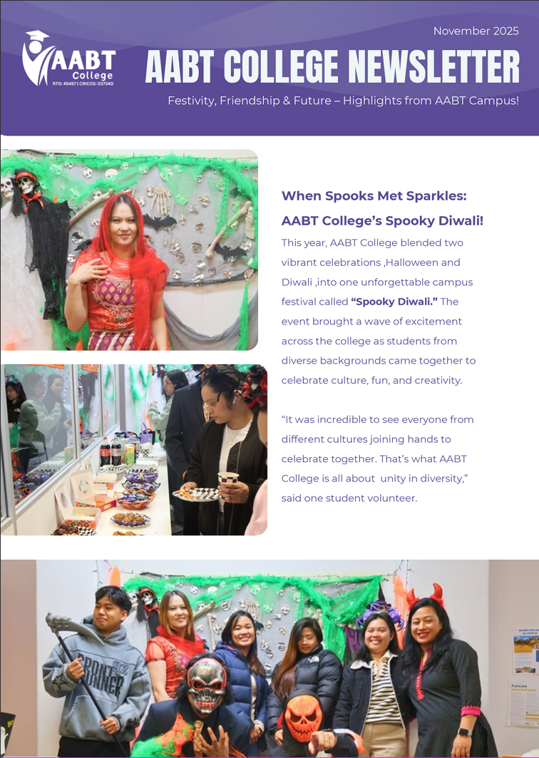 AABT College Newsletter cover