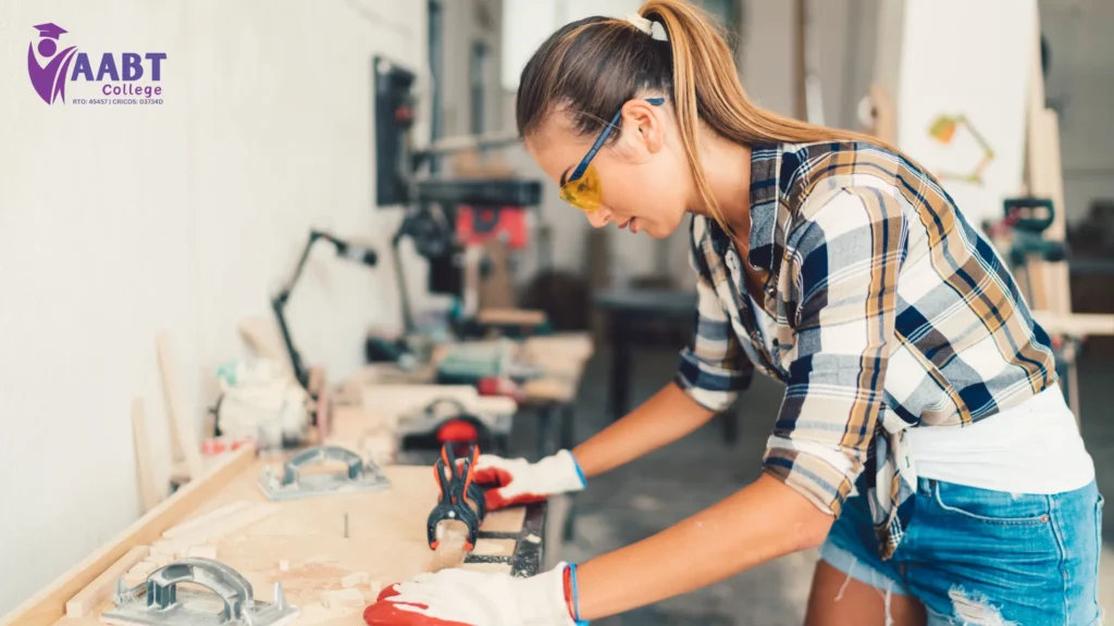 Certificate III in Carpentry training students learning construction and carpentry skills in Australia